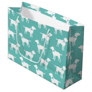 Grand Sac Cadeau Chiot Labrador noir