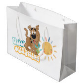 Grand Sac Cadeau Chiot Scooby-Doo "Bonjour soleil" (Dos Angle)