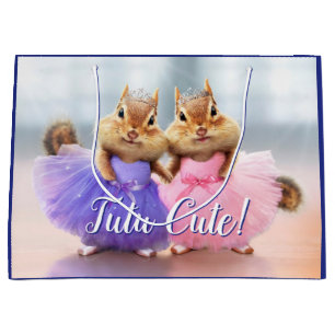 Grand Sac Cadeau Chipmunk Ballerina Duo