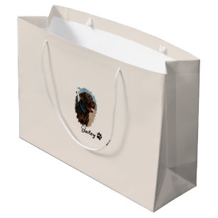 Grand Sac Cadeau Chocolat mignon Labrador Chien - Bailey Cadeau p