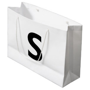 Grand Sac Cadeau Choisir une lettre   Police : Ouvrir Sans Condensé