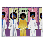 Grand Sac Cadeau Chorale de Noël afro-américaine (Devant)