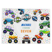 Grand Sac Cadeau Chou beep vroom monstre camions garçon bol d'anniv (Dos)