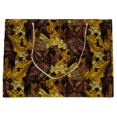 Grand Sac Cadeau Chouettes d'automne (Devant)