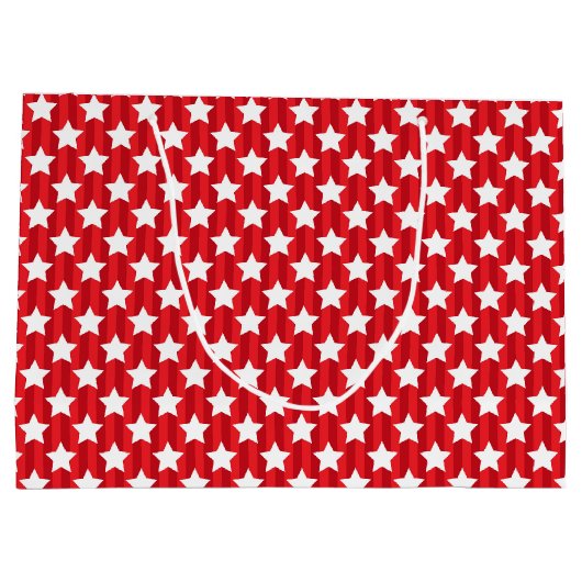 Grand Sac Cadeau Chouettes patriotiques (Dos)