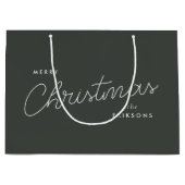 Grand Sac Cadeau Chrétien moderne | Forest Green Dark Dusky (Devant)