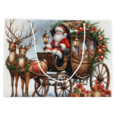 Grand Sac Cadeau Christam père Noël (Dos)