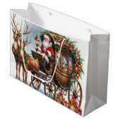 Grand Sac Cadeau Christam père Noël (Devant Angle)