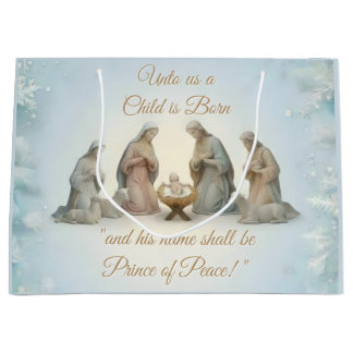 Grand Sac Cadeau Christian Design Christmas