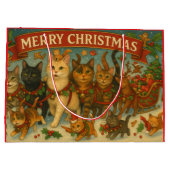 Grand Sac Cadeau "Christmas Cats" Gift Bag (Dos)