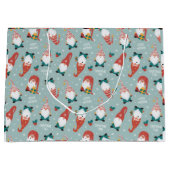 Grand Sac Cadeau Christmas Gnomes (Devant)