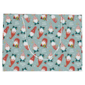 Grand Sac Cadeau Christmas Gnomes (Dos)
