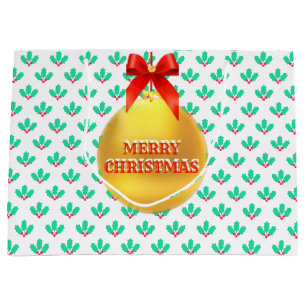 Grand Sac Cadeau Christmas Holly Berry