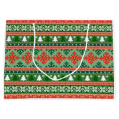 Grand Sac Cadeau Christmas Knitting Pattern (Devant)