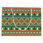 Grand Sac Cadeau Christmas Knitting Pattern (Dos)