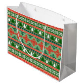 Grand Sac Cadeau Christmas Knitting Pattern (Dos Angle)