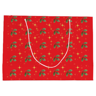 Grand Sac Cadeau Christmas Red Gift Bag