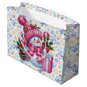 Grand Sac Cadeau Christmas Snowman (Dos Angle)