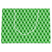 Grand Sac Cadeau Chrome 3-d boîtes - vert émeraude (Devant)