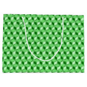 Grand Sac Cadeau Chrome 3-d boîtes - vert émeraude (Dos)