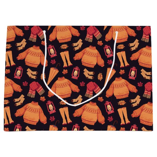 Grand Sac Cadeau Chute confortable (Devant)