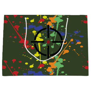 Grand Sac Cadeau Cible de l'équipe de basket-ball verte de l'armé