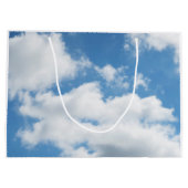 Grand Sac Cadeau ciel, météo, nature, blanc, bleu, nuage, soleil (Dos)