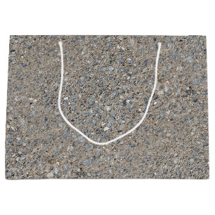 Grand Sac Cadeau Cimetière Bleu Taupe Composé Bleu