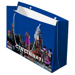 Grand Sac Cadeau Cincinnati en graffiti