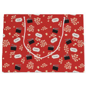 Grand Sac Cadeau Cinéma Popcorn Retro (Devant)