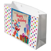 Grand Sac Cadeau Cirque Joyeux anniversaire (Dos Angle)