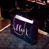 Grand Sac Cadeau Ciseaux Rose Gold Coiffeur Coiffeuse Beauté