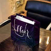 Grand Sac Cadeau Ciseaux Rose Gold Coiffeur Coiffeuse Beauté