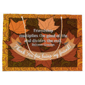 Grand Sac Cadeau Citation d'amitié (Dos)