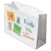 Grand Sac Cadeau Citation de passe-temps pour l'artisanat à coudre (Dos Angle)