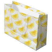 Grand Sac Cadeau Citron (Devant Angle)