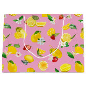 Grand Sac Cadeau Citron et fraise 1 (Devant)