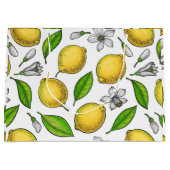 Grand Sac Cadeau Citrons (Devant)