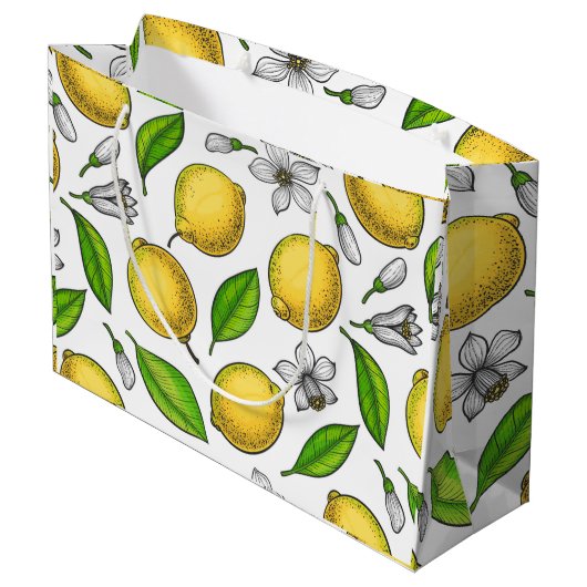 Grand Sac Cadeau Citrons (Dos Angle)