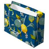 Grand Sac Cadeau citrons aquarelle 28 (Devant Angle)