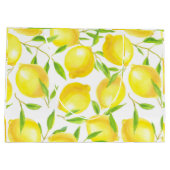 Grand Sac Cadeau Citrons et motif feuille (Dos)