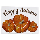 Grand sac cadeau citrouille (Dos)