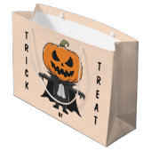Grand Sac Cadeau Citrouille Vampire (Dos Angle)
