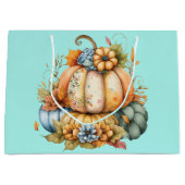 Grand Sac Cadeau Citrouilles à l'automne (Devant)