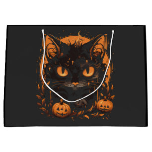Grand Sac Cadeau Citrouilles de Halloween