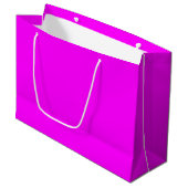 Grand Sac Cadeau Clair rose néon (Devant Angle)