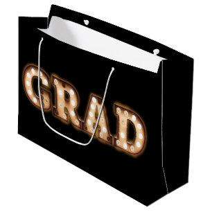 Grand Sac Cadeau Classe vintage de cadeau de fête de remise des