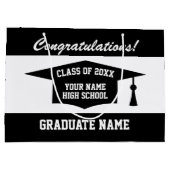 Grand Sac Cadeau Classement de nom personnalisé Classe de 2025 gran (Dos)