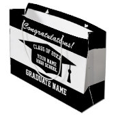 Grand Sac Cadeau Classement de nom personnalisé Classe de 2025 gran (Dos Angle)