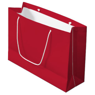 Grand Sac Cadeau Classic solide Vrai rouge